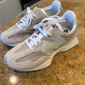New Balance Beige and White Athletic Shoes 327